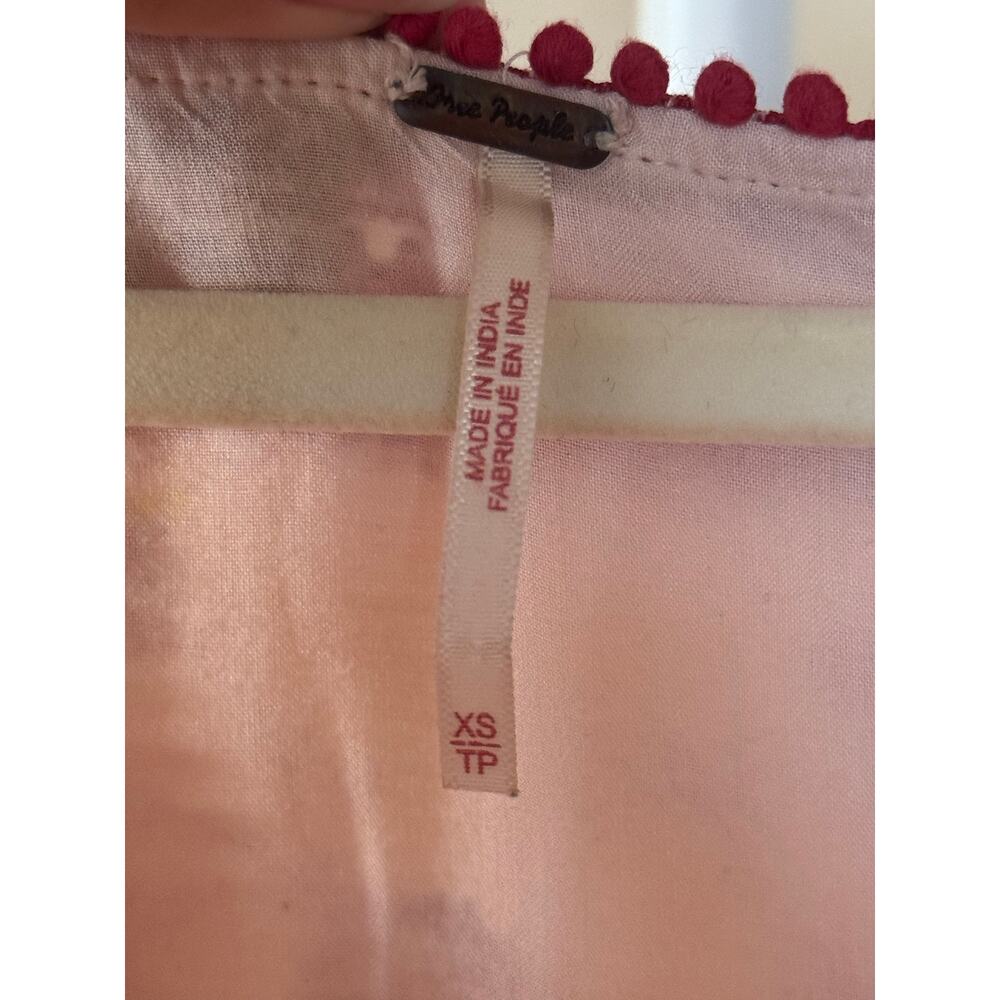 Free People Cream Dress with Red Print - Picture 9 of 12